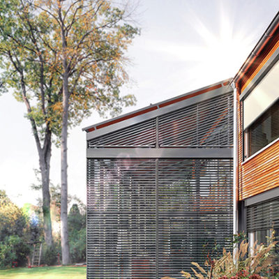 Schräg-Außenjalousie von Warema Schräg-Außenjalousie von Warema