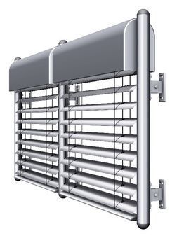 Freitragende Außenjalousie von Warema Freitragende Außenjalousie von Warema